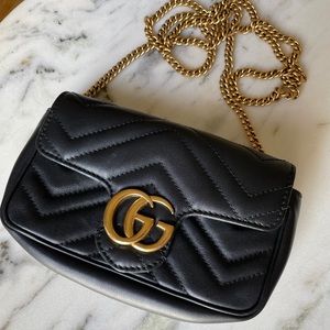 Authentic Gucci Supermini Apollo Black
